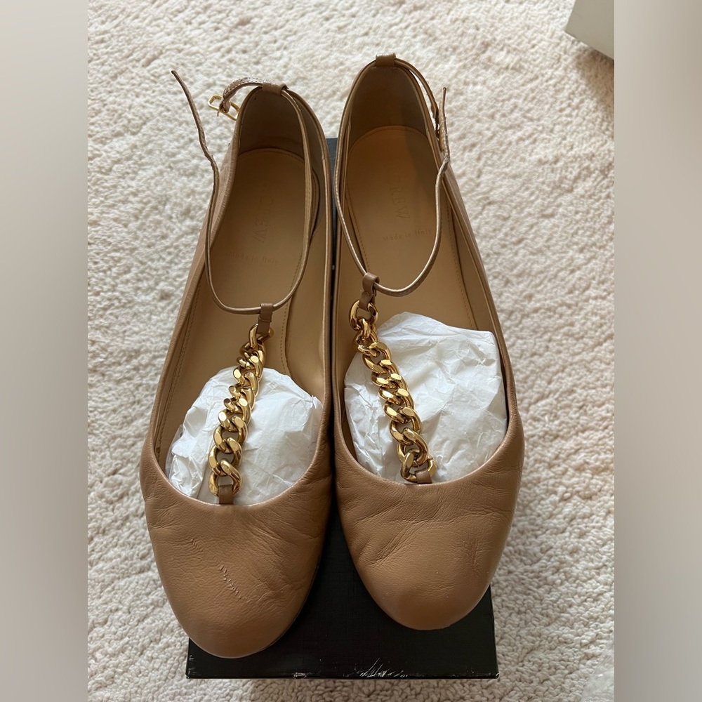 J Crew T- strap Flats